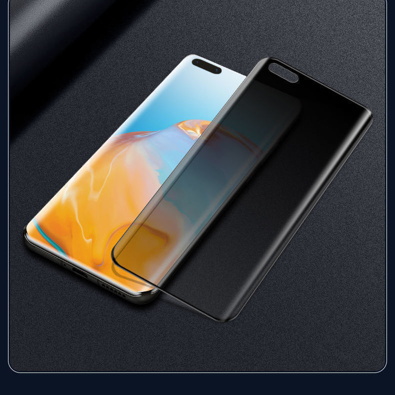 华为mate40曲面全屏钢化膜mate40e防偷窥手机膜mate40pro防窥膜旦榄