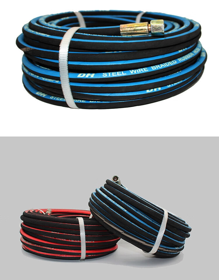 斌耀高压带钢丝氧气管焊割工业用6mm乙炔煤气管耐烫耐磨气割枪软管子