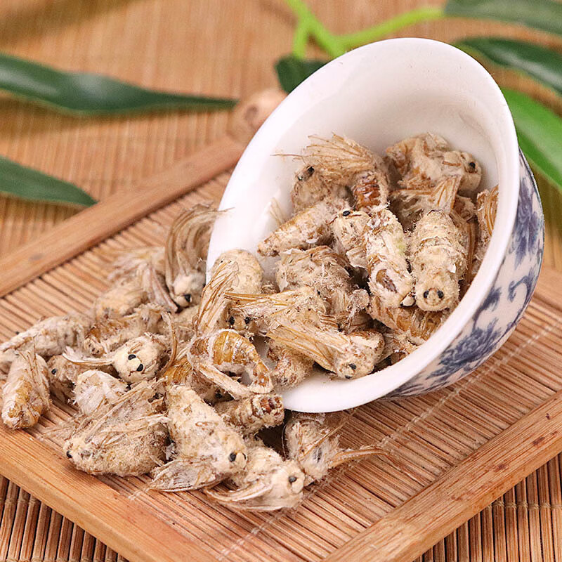 北京同仁堂中药材蚕蛾新货雄蚕蛾雄蛾白蚕蛾500克