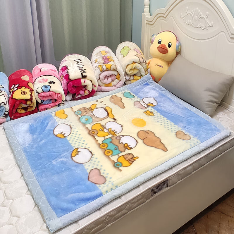 亲肤高品质毛毯儿童毛毯被双层加厚幼儿园午睡盖毯秋冬季婴儿抱毯