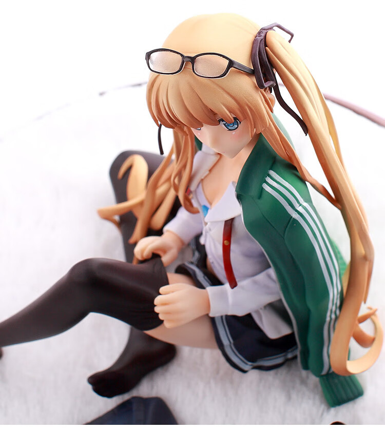 路人女主手办日版动漫周边的养成方法黑色丝袜英梨梨坐姿景品摆件模型