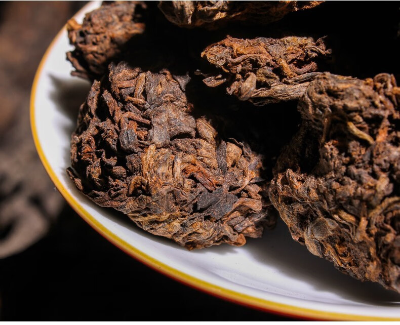 野栋茶叶 云南普洱熟茶麦芽香永德大雪山老茶头散茶500g 过节送礼佳品