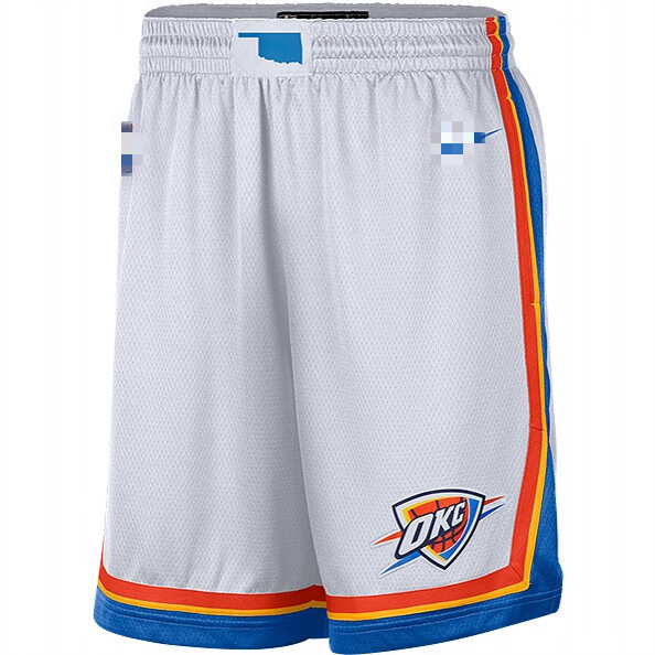 腾讯体育旗舰店同款勇士队球裤汤普森篮球裤 城市版深蓝色电车黄白黑