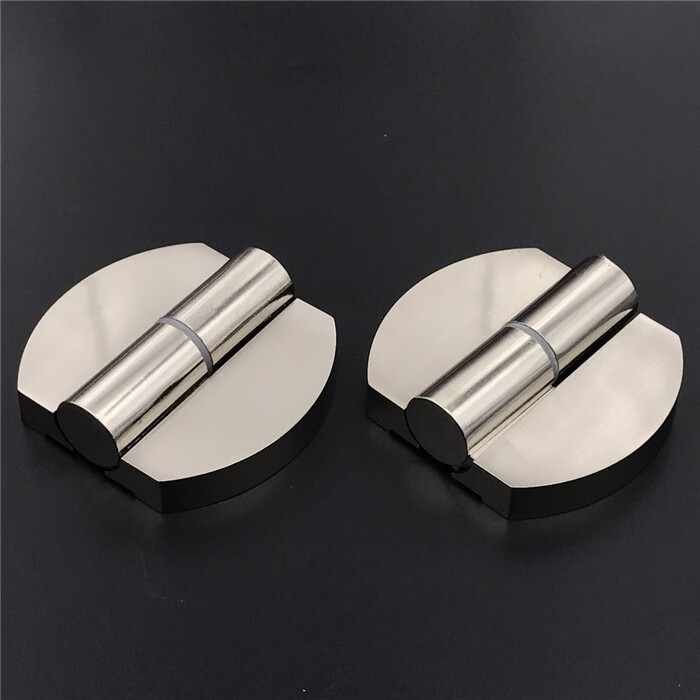 博蒂诗公共厕所卫生间隔断五金配件圆形弧形不锈钢合页升降自关门铰链