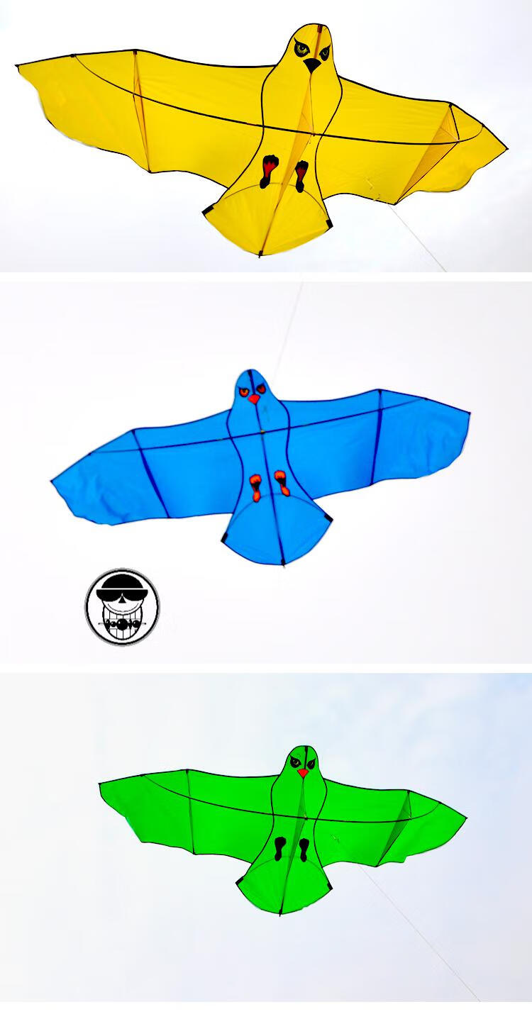 悦佳净飞悦风筝飞悦风筝伞布老鹰微风易飞大型风筝初学者风筝凯夫拉18