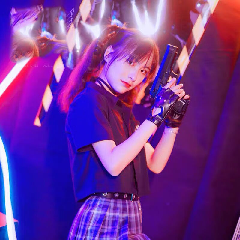 丝袜手套日系爱心朋克lo娘lolita打歌服搭配甜美街头土酷辣妹蹦迪手套