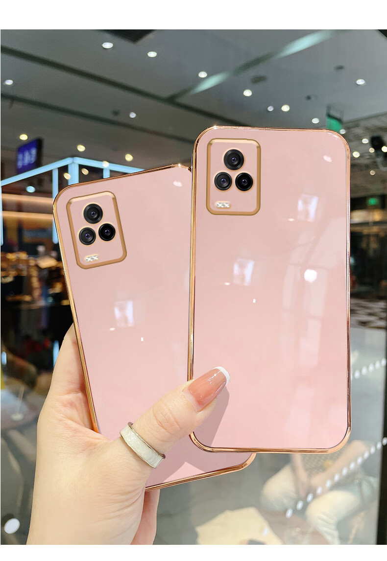 vivoiqoo7手机壳硅胶iqoo7保护壳镜头全包iqoo7防摔方形直边电镀个性