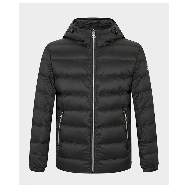 38节礼物ferre费雷羽绒服外套短款薄轻便上衣男装加厚防寒连帽白鸭绒