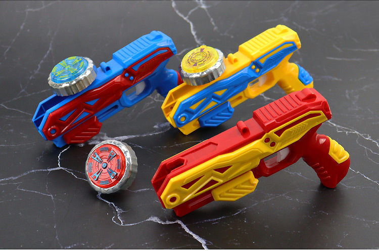 儿童魔幻旋转合金发光陀螺枪发射器对战亲子互动玩具男孩生日礼物 2
