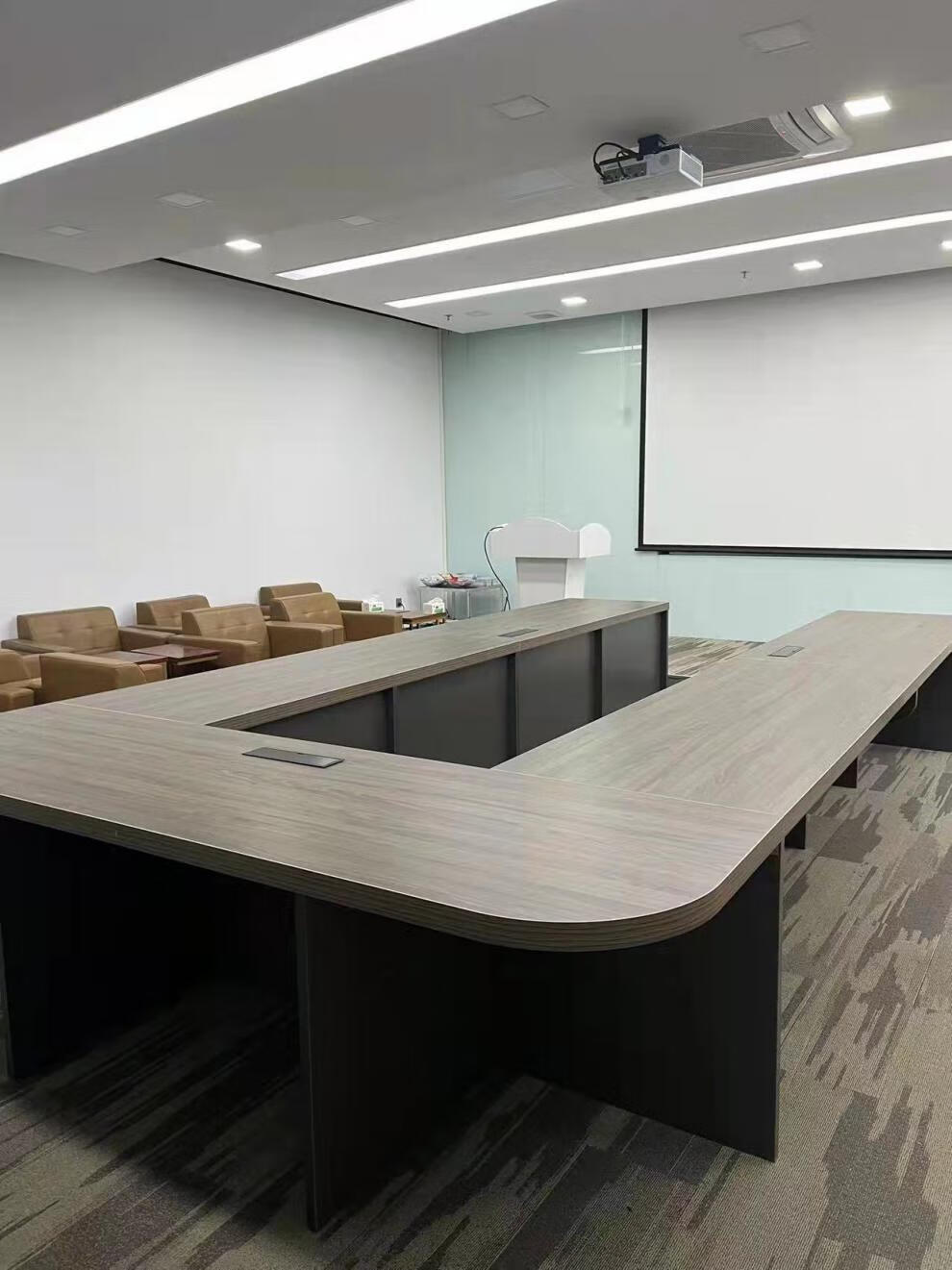 创意拼接椭圆会议桌自由组合加厚u型会议桌大型开会培训长条桌椅40米