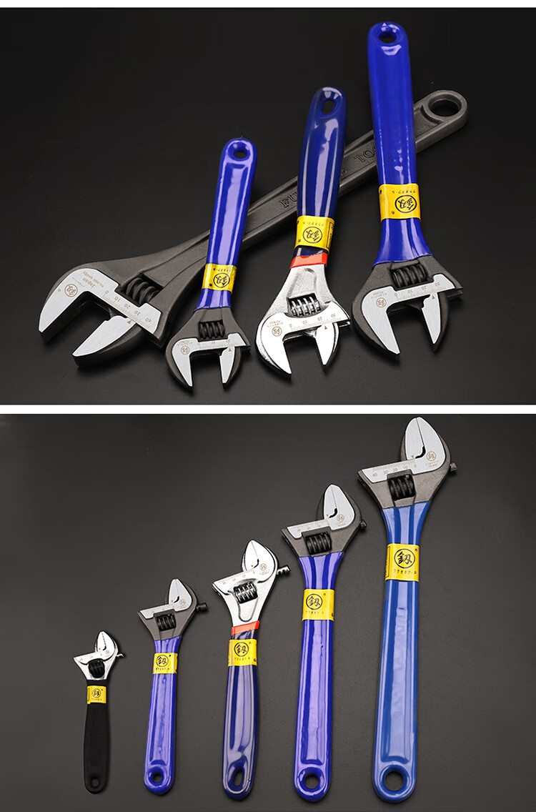 日本福冈品牌授权店日本福冈活动扳手大号多功能10寸12修车工具快速