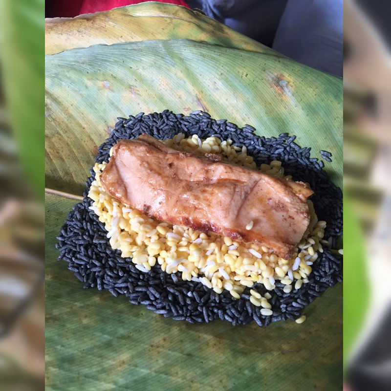 广西特产都安巴马大黑粽枕头粽灰水粽绿豆草灰大肉粽1斤真空包装 2个*