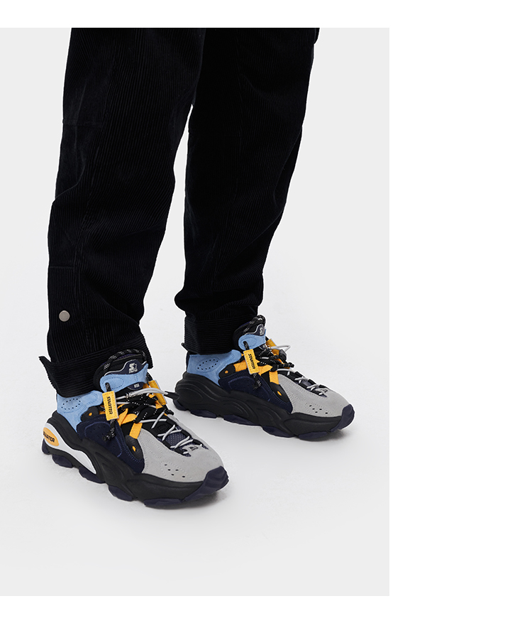 starter男女同款新款厚底增高潮流时尚百搭极锋休闲鞋老爹鞋深紫蓝35