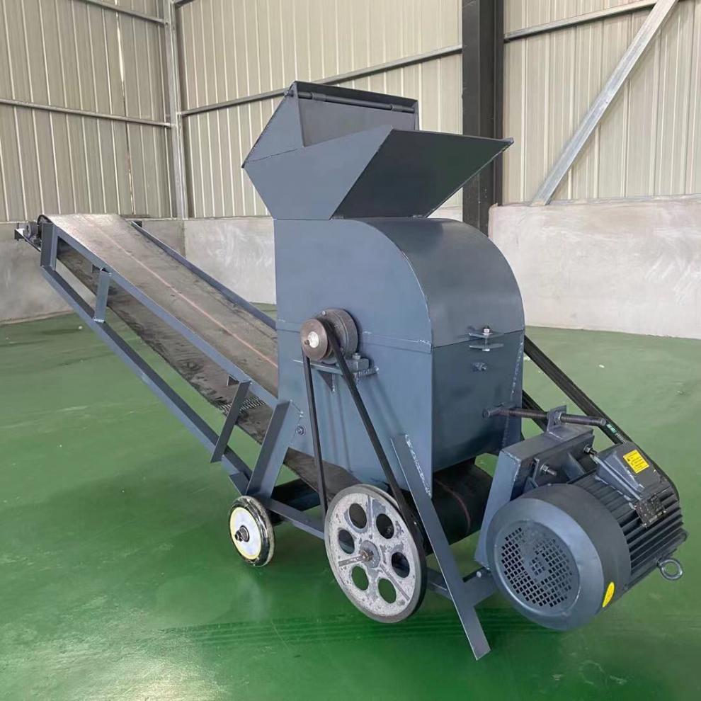 定制适用小型碎石制砂机移动式粉煤机煤矸石建筑垃圾破碎机饲料鸡粪