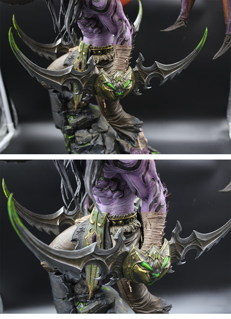魔兽世界手办暴雪嘉年华恶魔猎手伊利丹雕像限量版工作室增强版新年