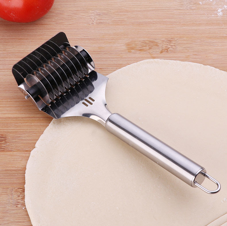 佑勒 家用不锈钢手动切面神器压面机切面机多轮滚刀厨房小型做面条