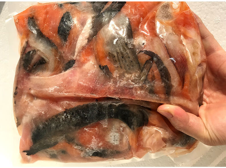 港荣8斤冰鲜刺身三文鱼 边角料 三文鱼碎肉 冰鲜鱼生边角料6斤 8斤