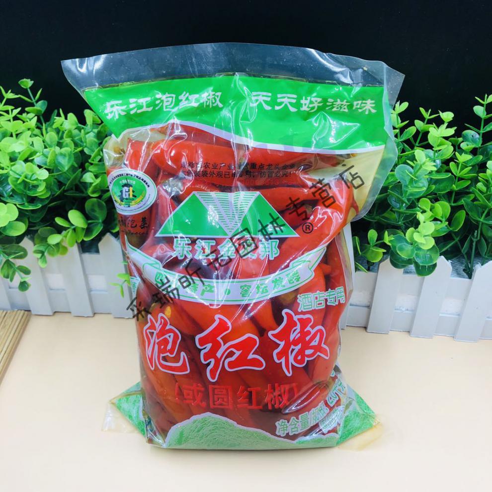 四川泡红椒2kg二荆条泡海椒泡椒泡辣椒老坛泡红辣椒泡菜川菜专用