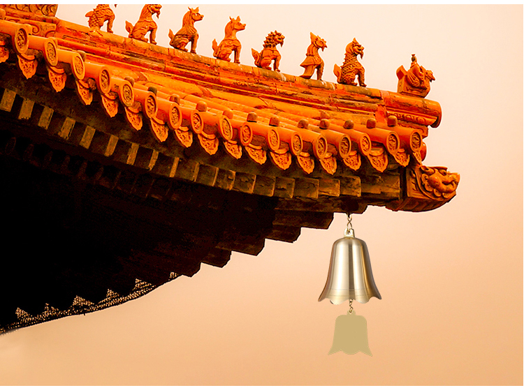 凉亭庭院纯铜铃铛大号挂件寺庙佛塔房屋檐铜风铃铜钟户外寺院室外