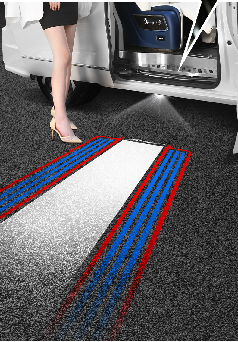 适用于别克gl8迎宾光毯专车专用改装陆尊粘贴式车身装饰锦绣 652t/25t