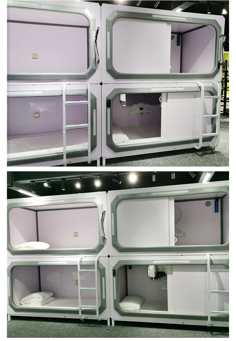 太空舱胶囊床现代家具电竞酒店太空舱单人上下床胶囊仓室内主卧房间