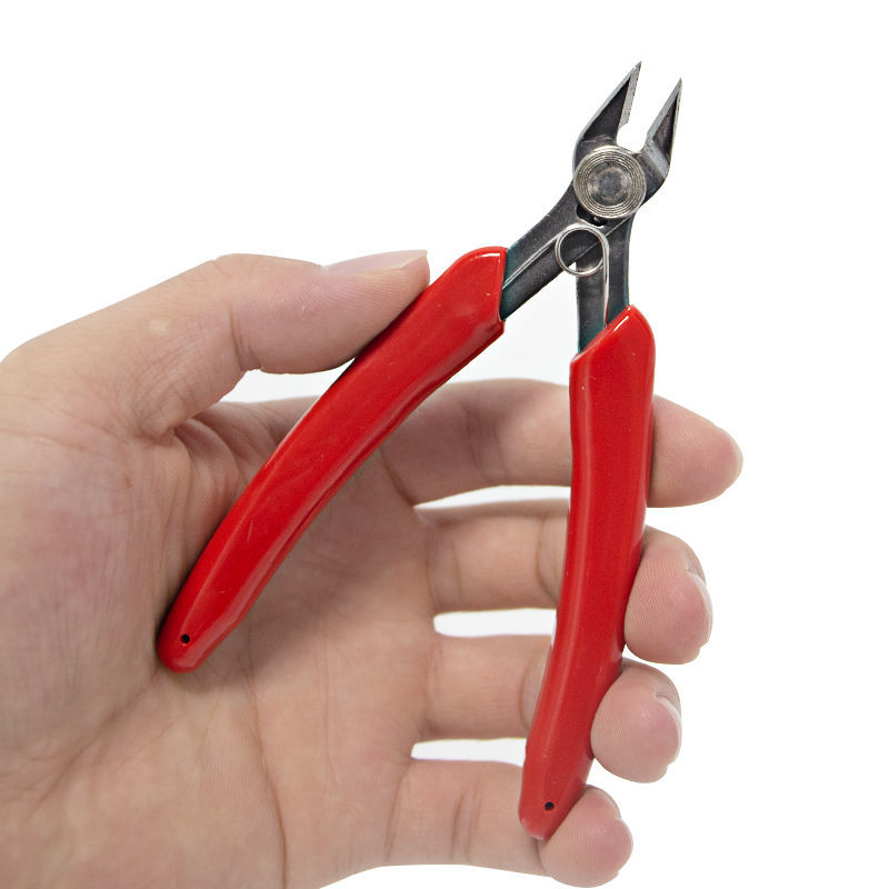 老虎钳电子剪钳水口钳小型钳子4寸钳子模型电子电工剪钳工业迷你剪钳