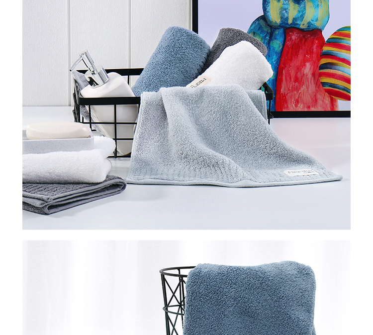 红嘴鸟毛巾红嘴鸟4条装成人洗脸巾加厚柔软情侣面巾家用洗澡大毛巾h