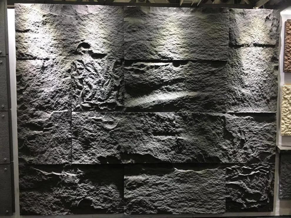 仿真石背景墙轻陶石pu石皮轻质仿真蘑菇石材毛石岩壁人造自然面岩石