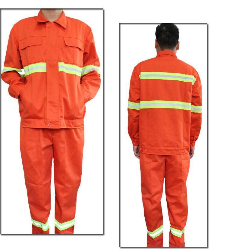 定做公路秋冬桔色环卫服高速公路养护工人工作服反光工程建筑道路施工