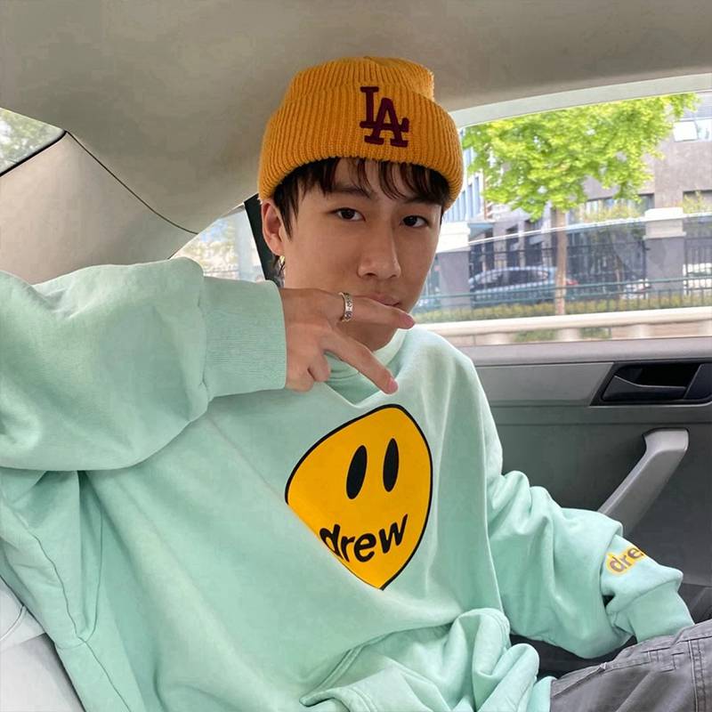 梦迪蔻(mengdikou)梦迪寇drew笑脸贾斯汀比伯ins男女情侣卫衣fog高街