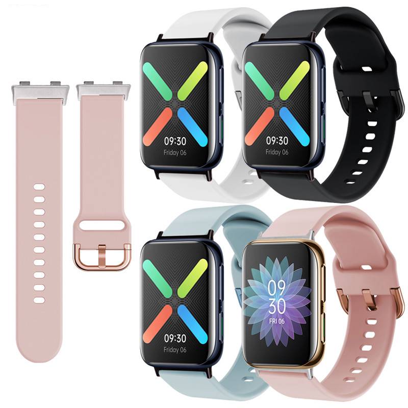 oppo手表watch表带适用oppowatch2智能手表表带oppowatch精钢版腕带皮