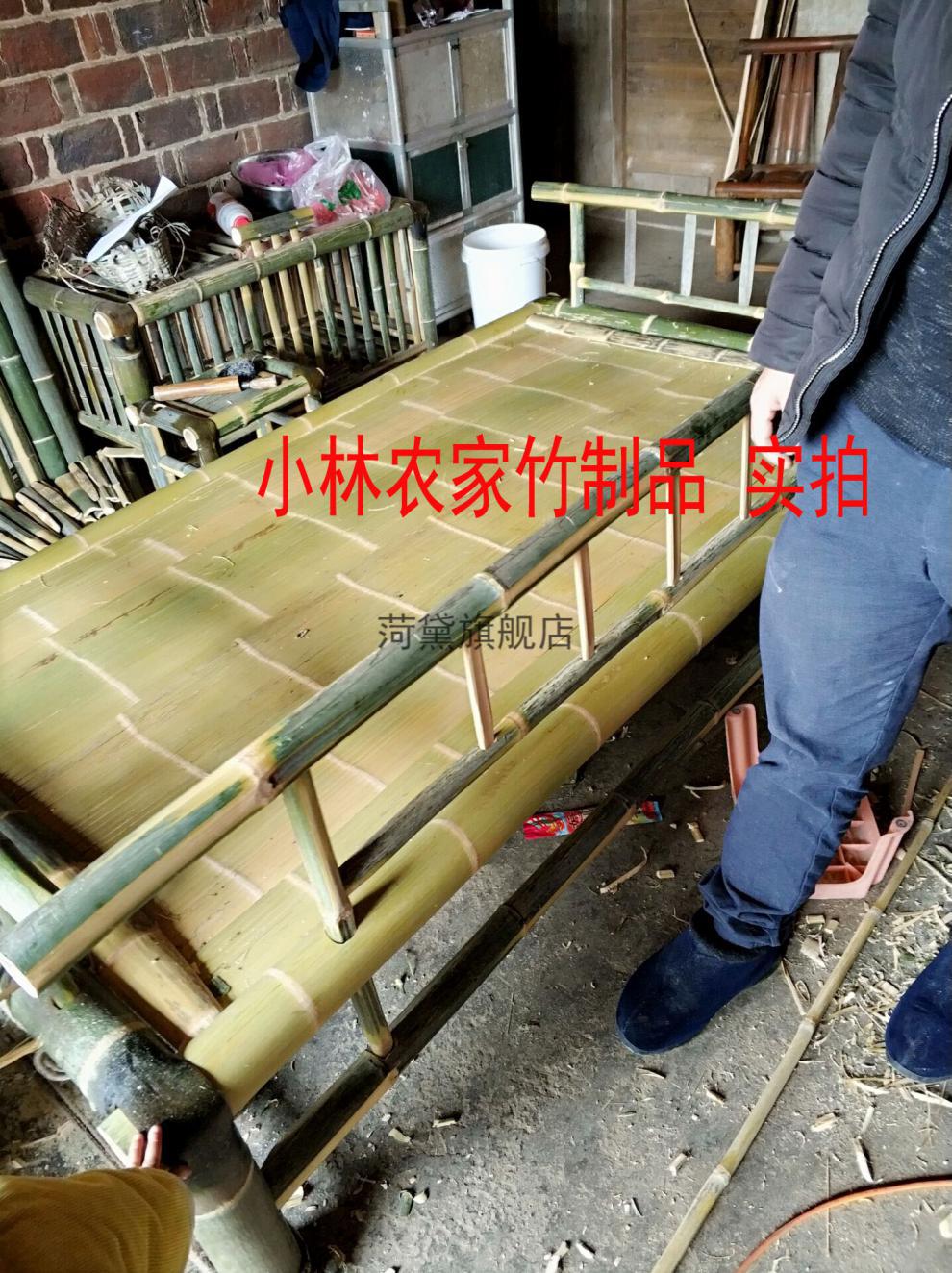 老式竹床 纯手工竹床竹编单人床双人床古老竹凉床午睡床竹床老式民宿