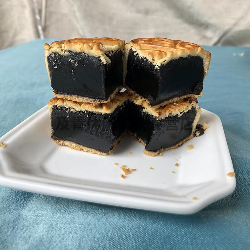 广式广州中秋黑豆豆沙月饼蛋黄莲蓉金腿伍仁多口味增城区五仁 黑豆沙