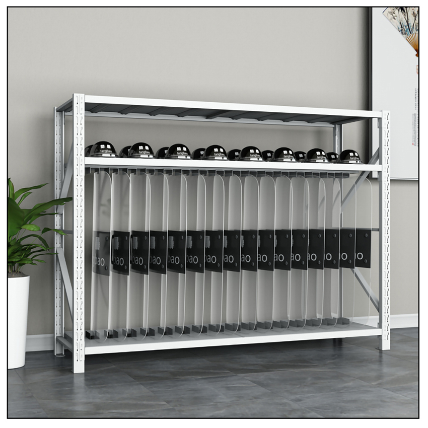 玄希玄希盾牌架安保器材架军绿色装备物资存放货架防汛铁锨锹镐架中型