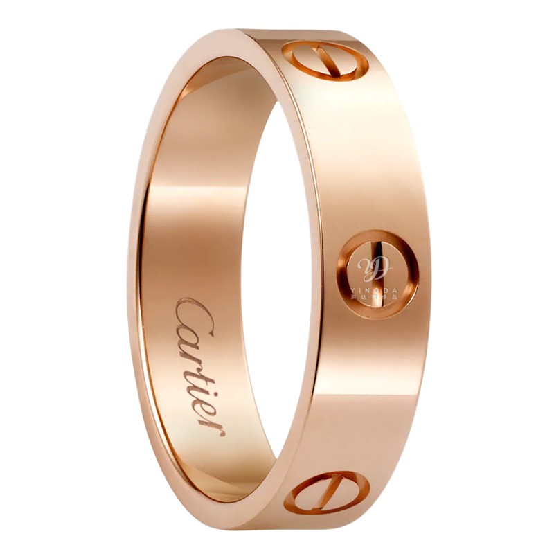 圣诞节礼物专柜联保cartier卡地亚女士戒指love系列18k玫瑰金b4084800
