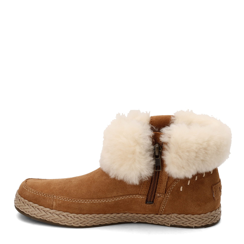 ugg 秋冬侧拉链羊毛保暖休闲平底雪地靴短靴女靴 1113593 blk(black)