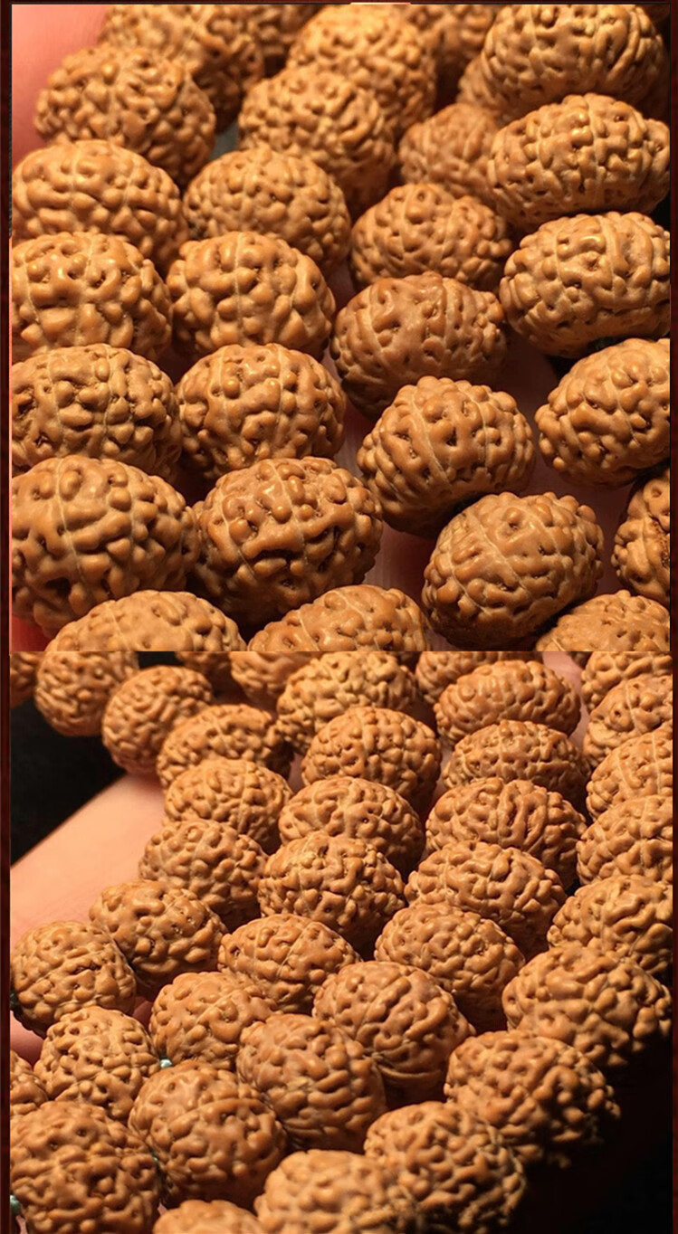 芠拉尼泊尔小金刚菩提子108颗原籽56瓣金刚手链文玩佛珠手串5瓣荔枝纹