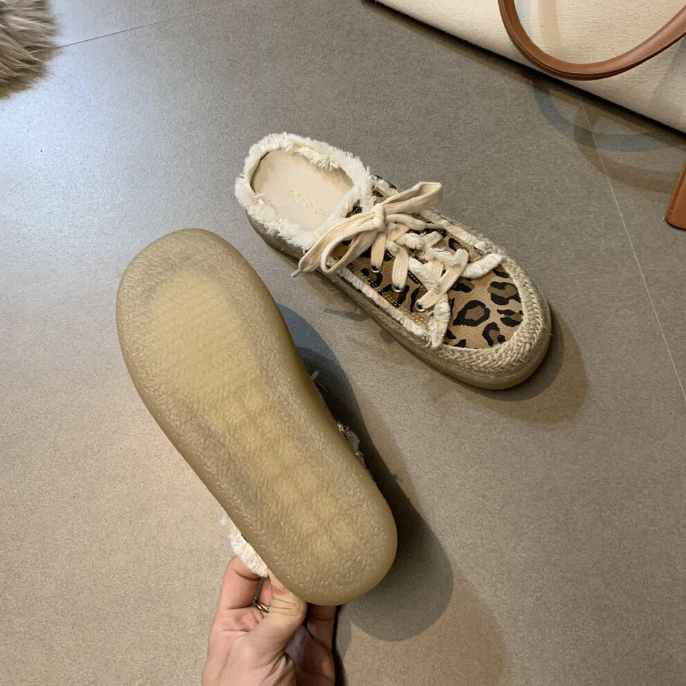 魅珺 渔夫鞋女包头渔夫鞋半拖鞋女外穿夏季薄款平底鞋子百搭休闲鞋