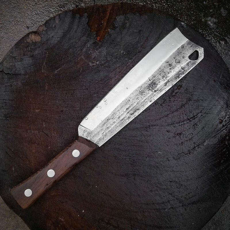 砍柴刀劈柴树柴刀农用猛钢蔑竹大刀户外伐木丛林多功能开路 锻打柴刀