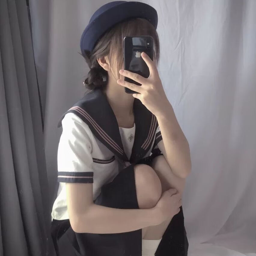 cnmr圆顶帽jk制服帽日系小圆帽百搭圆顶毛呢礼帽校供感幼学院风配饰稚