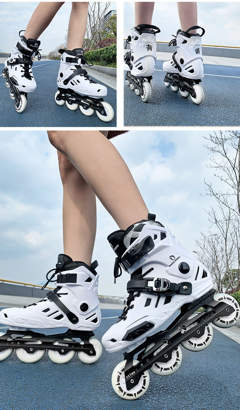 贝千昀康溜冰鞋成人男女轮滑鞋初学者成年直排轮单排平花花式鞋旱冰鞋