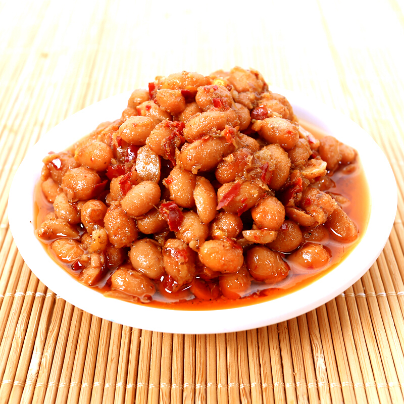 茶油腊八豆湖南永州江华特产霉豆子农家自制豆鼓4瓶装x1