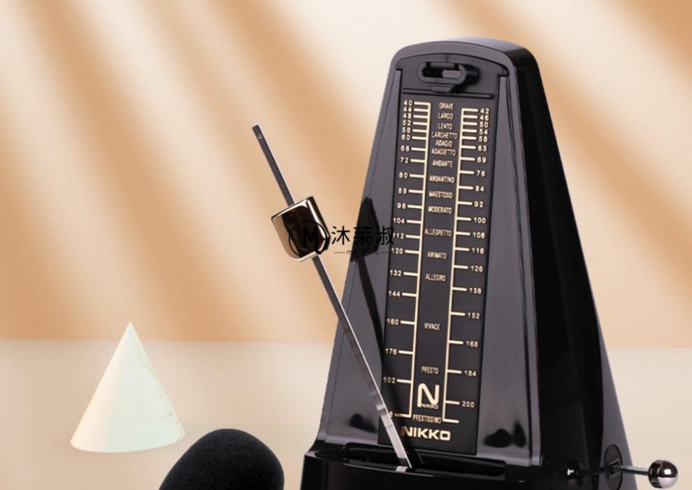 日工尼康节拍器日本尼康机械节拍器钢琴吉他小架子鼓乐器通用节升级款