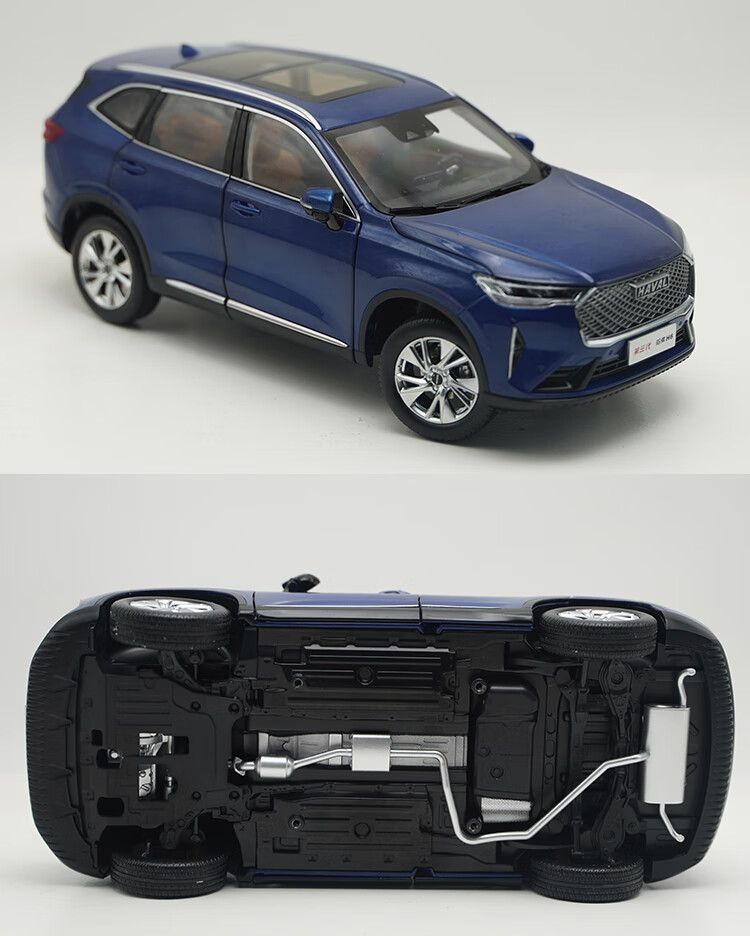 万代1:18原厂长城哈佛h6模型 haval 第三代哈弗h6 2021款合金汽车模型