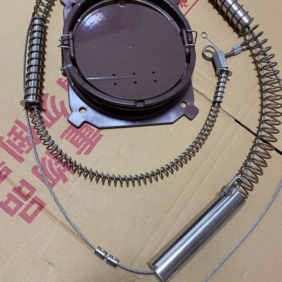 钢丝绳拉绳304弹簧钢丝弹簧三节绳弹簧钢丝套单向锁弹簧 三级锁 踏板