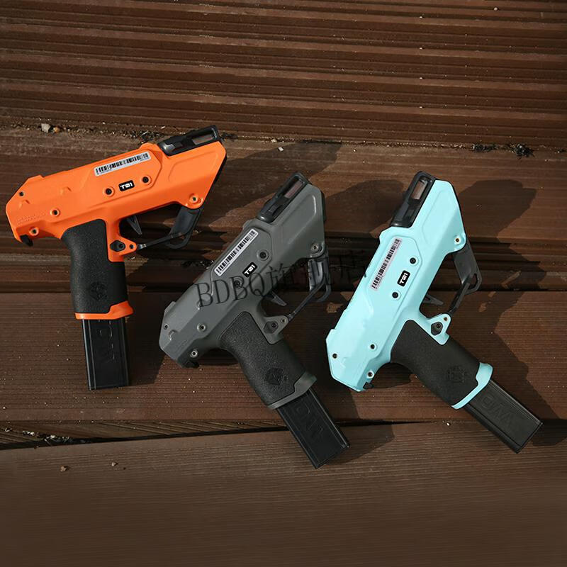 夜莺发射器电动软弹枪海绵短半自动儿童男孩玩具 夜莺普通版墨绿 官方