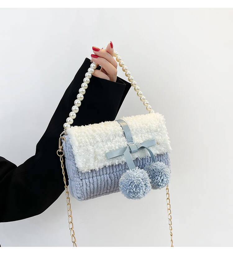 弋辰diy手工编织包自编送女友包包diy材料包手织冰条线毛线自制单肩包