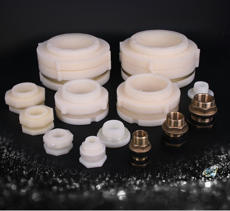 水箱接头水塔水桶鱼缸塑料内外丝直连接件铜活接管件pvc水管配件dn803