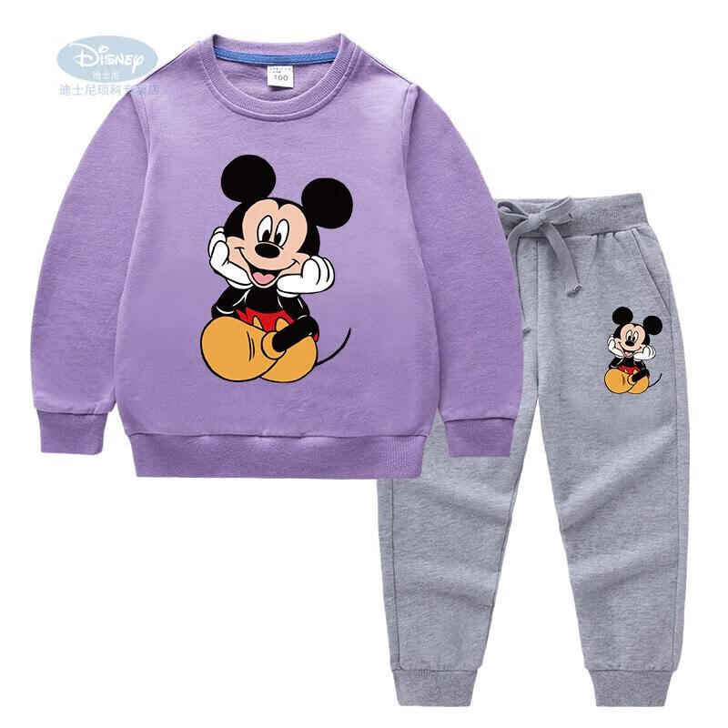 迪士尼童装商城同款 小孩子喜欢的米老鼠衣服儿童套装春秋男童女童