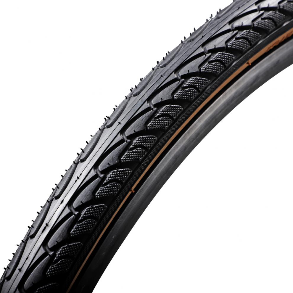 2022新款超轻折叠防刺公路旅行自行车外胎70035c越野公路车外轮胎黄边